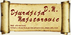 Đurđija Majstorović vizit kartica